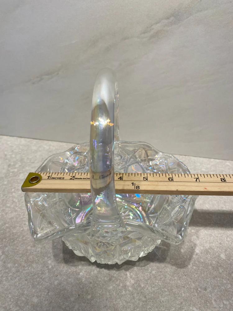 L.E. Smith Iridiscent Basket - Image 3